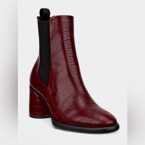 ECCO SCULPTED LX 55 Chelsea Boots in Brick Red Size 6